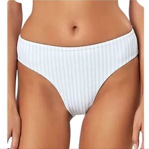 NWT Charlie Holiday Tally Striped Bikini Bottom